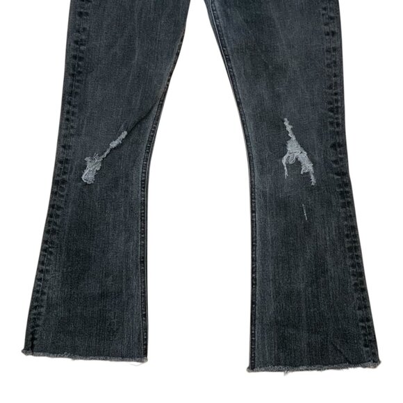 Rag And Bone Crop Flare Jeans 26 Blackthorne Distressed - Picture 10 of 13